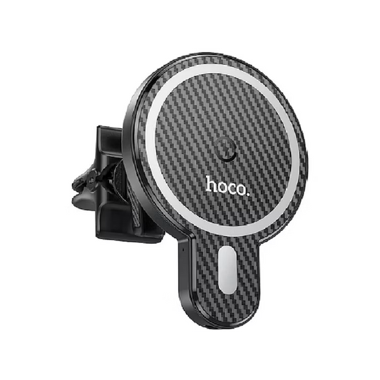 Cargador rápido inalámbrico / Soporte de Auto 15W HOCO CA85 color negro