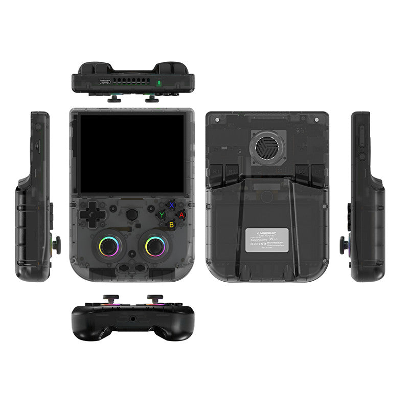 Consola portátil de juegos retro ANBERNIC RG 406V pantalla multitáctil IPS de 4" Android 13, 256GB color negro