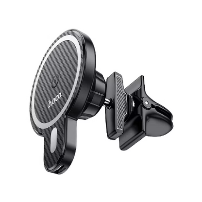 Cargador rápido inalámbrico / Soporte de Auto 15W HOCO CA85 color negro