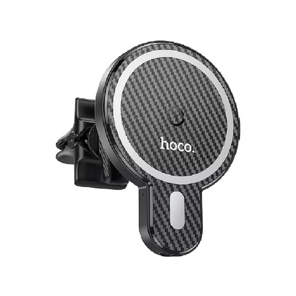 Cargador rápido inalámbrico / Soporte de Auto 15W HOCO CA85 color negro