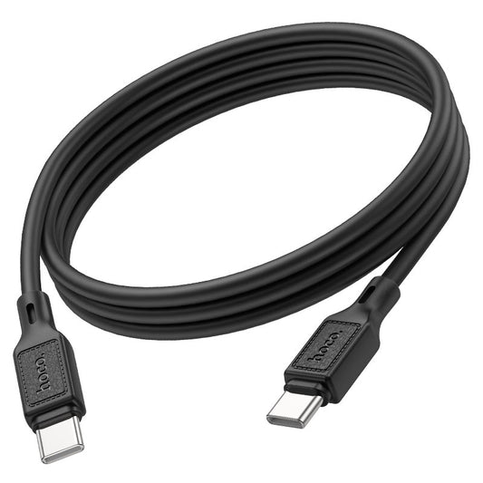 Cable de datos y carga rápida 60W Hoco X90 USB-C a Tipo C Largo 1m color negro